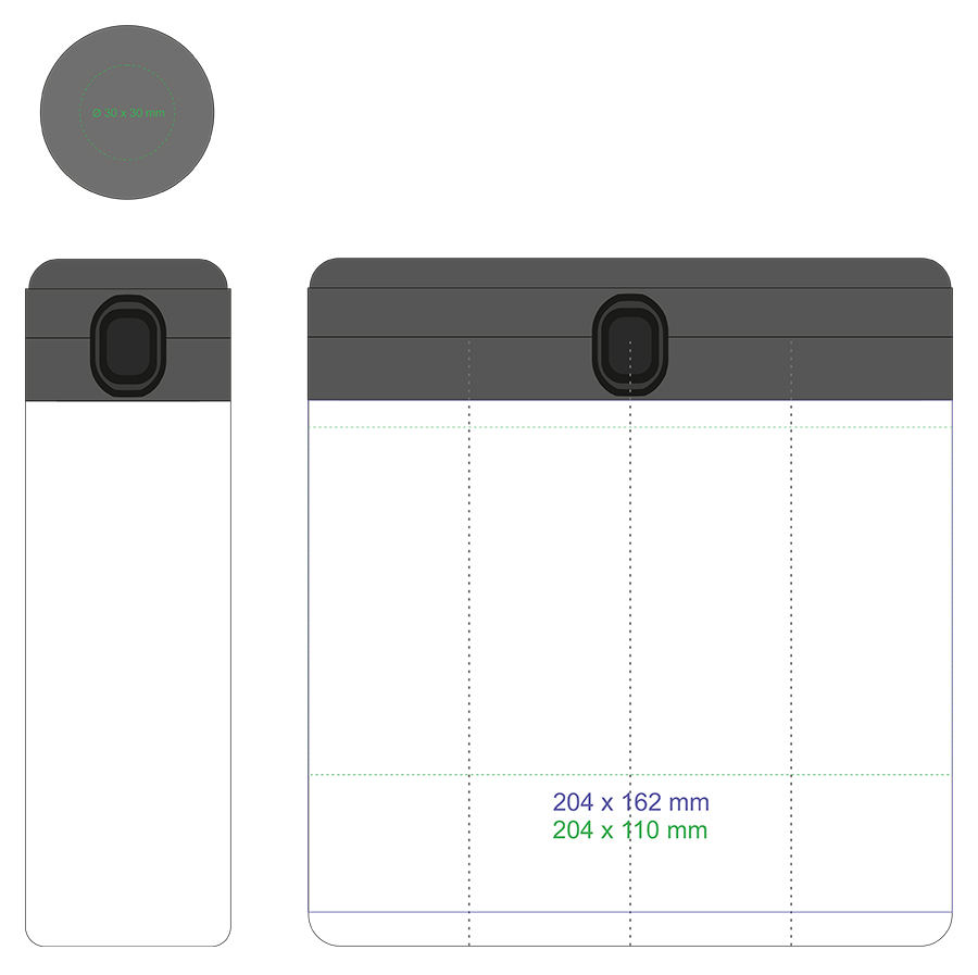 Standard imprint areas